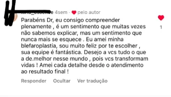 Depoimento de paciente do Dr. Emmanuel Lima