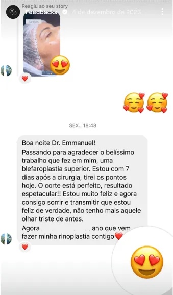 Depoimento de paciente do Dr. Emmanuel Lima