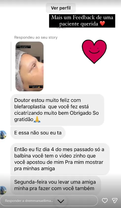 Depoimento de paciente do Dr. Emmanuel Lima