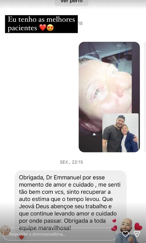Depoimento de paciente do Dr. Emmanuel Lima