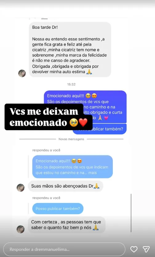 Depoimento de paciente do Dr. Emmanuel Lima