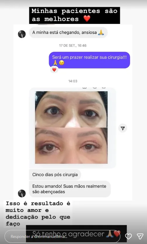 Depoimento de paciente do Dr. Emmanuel Lima