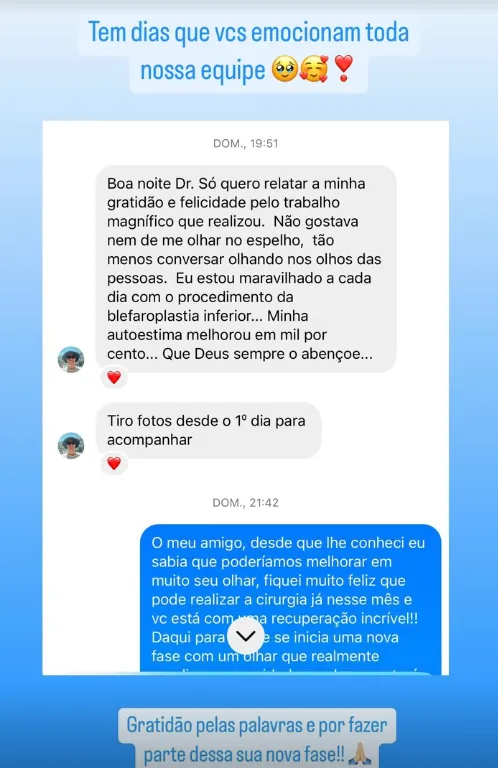 Depoimento de paciente do Dr. Emmanuel Lima