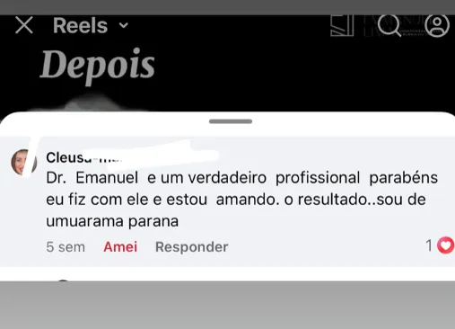 Depoimento de paciente do Dr. Emmanuel Lima