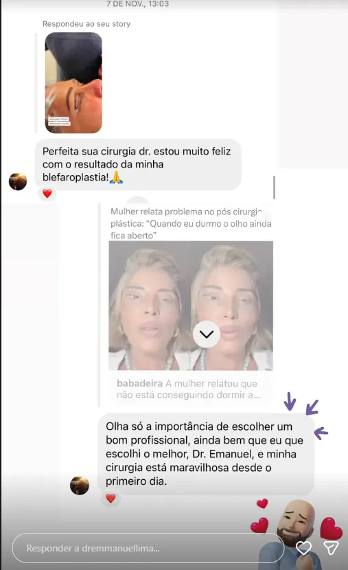 Depoimento de paciente do Dr. Emmanuel Lima