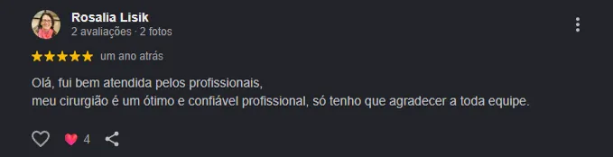 Depoimento de paciente do Dr. Emmanuel Lima